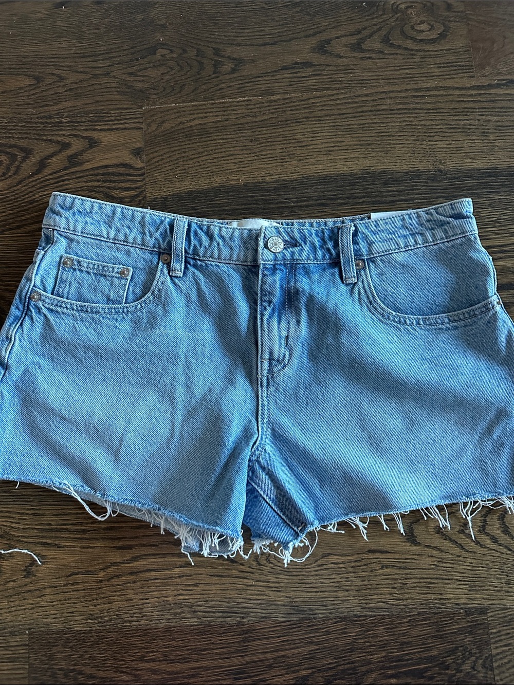 Classic Light Blue Denim Cutoff Shorts Lee Riders NWT